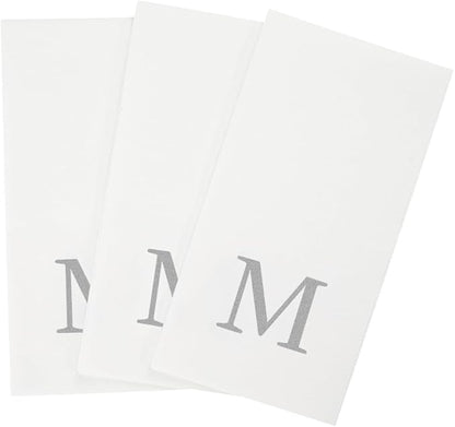 Luxenap 15.8 X 7.9 Inch Linen-Feel Guest Towels, 2000 Lettered Hand Towels