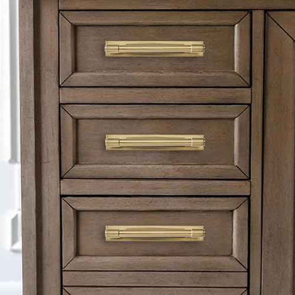 khtumeware 5 Pack 8 Inch(203 mm) Center to Center Brushed Gold Cabinet Pull Backplate with Base Plate Zinc Brushed Brass Kitchen Cabinet Handles Drawer Pulls Cabinet Hardware