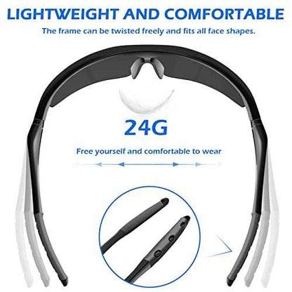 OXG Safety Glasses for Men Women, Impact & Scratch Resistant ANSI Z87.1 Safety Goggles Eye Protection UV-Block
