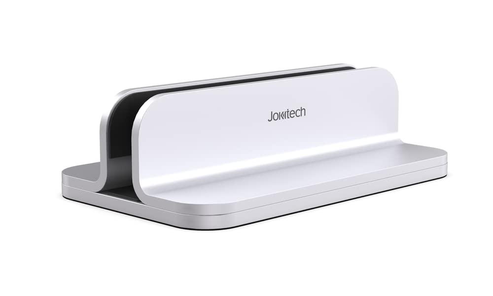 JOKItech Aluminum Laptop Stand, Sturdy and Adjustable, Compatible with Apple MacBook Pro/Air, Mac Mini, iPad Pro, Silver