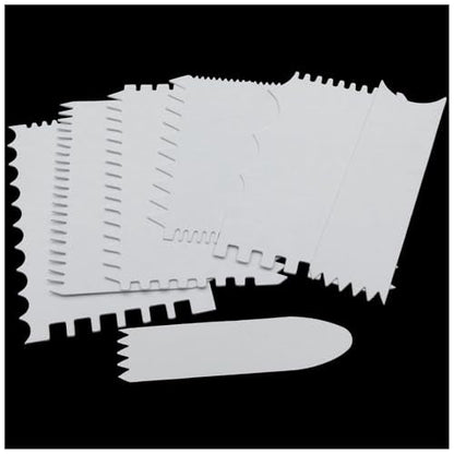 Acrylic Pouring Swipe Tools 7 in 1 Scraper With Brush - Accessories for Acrylic Painting Techniques