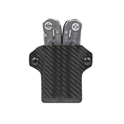 Clip & Carry Kydex Multitool Sheath for The Gerber Suspension - Made in USA - EDC Multi Tool Sheath Holder Holster Cover - Carbon Fiber Black