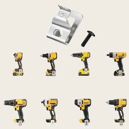 6 pcs Belt Clips for Dewalt 304 Stainless Steel Drill Tool Clips Hook Kit with Screws for Dewalt N268241 fit for 20V Power Tools DCD980 DCD985 DCD980L2 DCD985L2