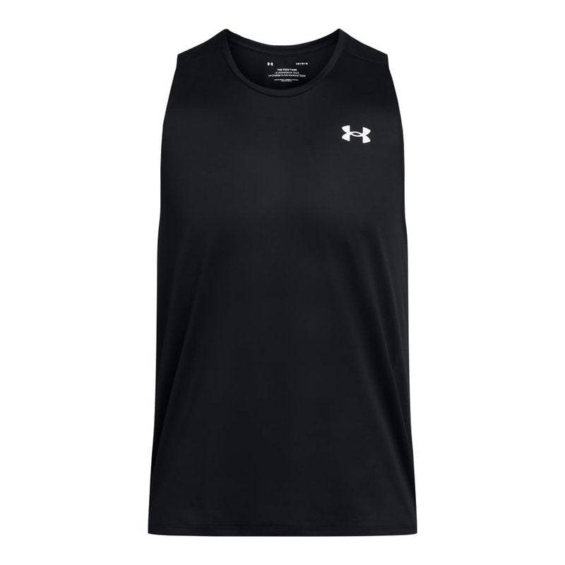 Under Armour Men's Tech Tank Top, (001) Black / / White, XX-Large Tall