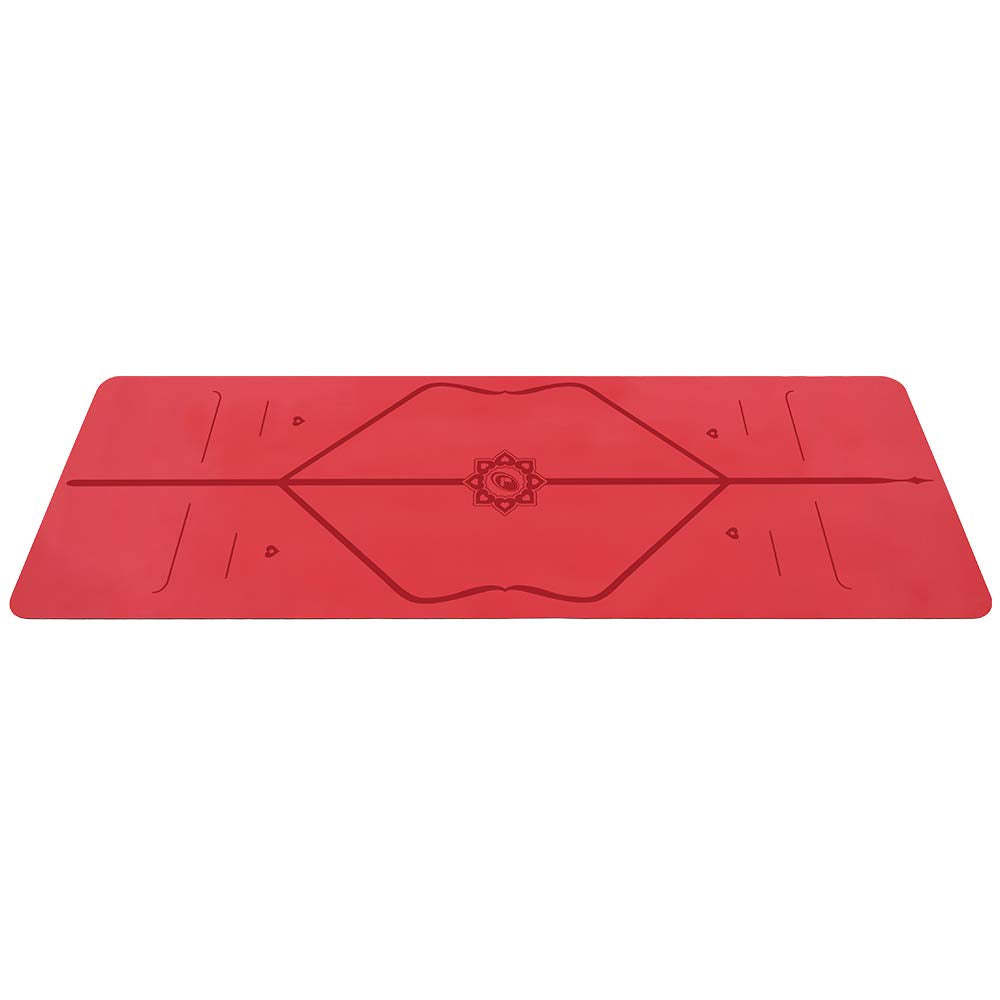 Liforme Travel Yoga mat – Patented Alignment System, Warrior-Like Grip, Non-Slip, Eco-Friendly, Ultra-Lightweight and Sweat Resistant, Made with Natural Rubber