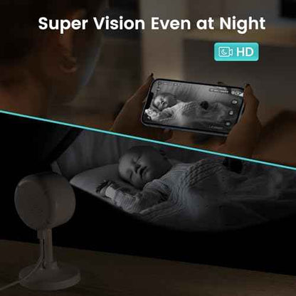 litokam Indoor Cameras for Home Security with Night Vision, Pet Camera with Phone App, WiFi Home Security Camara, Baby Monitor Work with Alexa, Motion Detection, 2-Way Audio, 2 Pack, 1080P