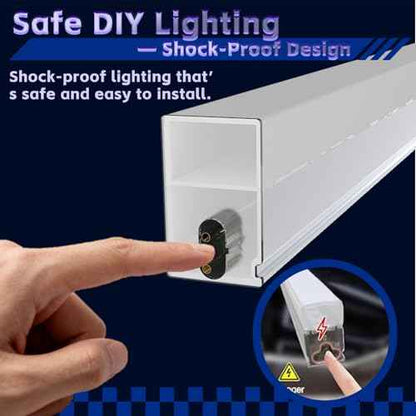 Hexagon Lights Garage LED System 5 Grid, 168W 20160LM Super Bright Hexagon Garage Lights for Workshop, Car Detailing, Basement, Warehouse, Gym ? Easy Install Honeycomb Design