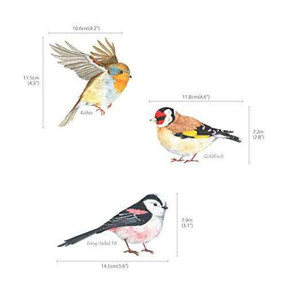 DECOWALL DS2-8038 Little Birds Kids Wall Stickers Wall Decals Peel and Stick Removable Wall Stickers for Kids Nursery Bedroom Living Room (Small) d?cor