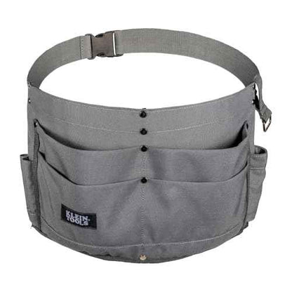 Klein Tools 21022 6-Pocket Tool Apron, Durable Duck Canvas with Riveted Seams, Adjustable 28-Inch to 46-Inch Length Work Belt, Removable Tape Measure Loop