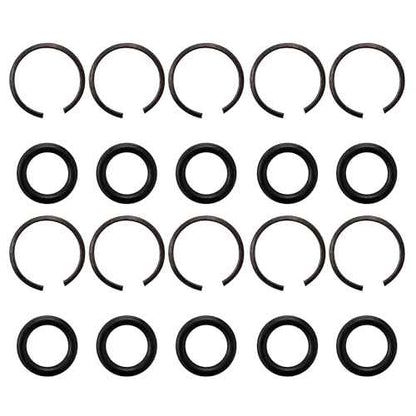 10 Packs 1/2" Impact Wrench Socket Retainer Rings with O-ring, Replacement Parts Compatible with IR, Snap-On, Chicago Pneumatic, Florida Pneumatics, and Air Cat Electric and Pneumatic Air Wrench