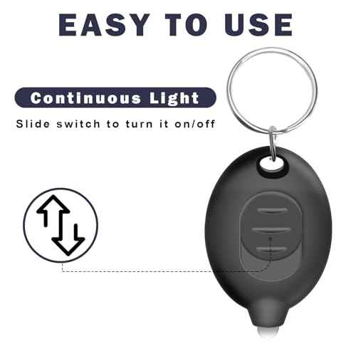 Mini LED Keychain Flashlight, Ultra Bright Tiny Flashlight, Small Keychain Flashlight White Light, Micro Pocket Key Ring LED Flashlight for Emergency Lighting - Multicolor Shell (96PCS)
