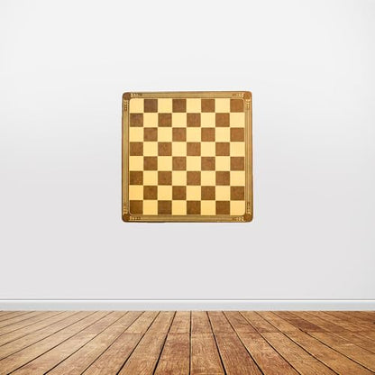 Chessboard Wall Decal, 16.3"x16.3" Self-Adhesive Vinyl Chess Sticker for Tabletop, Kids Room, & Game Room Decor, Removable Checkered Art for Chess Enthusiasts