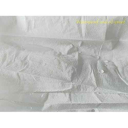 ZMDREAM Hazmat Sleeves Covers Arm Protector with Elasticated Ends White for Painting Tatoo Cleaning 13/16 inches Pack of 100