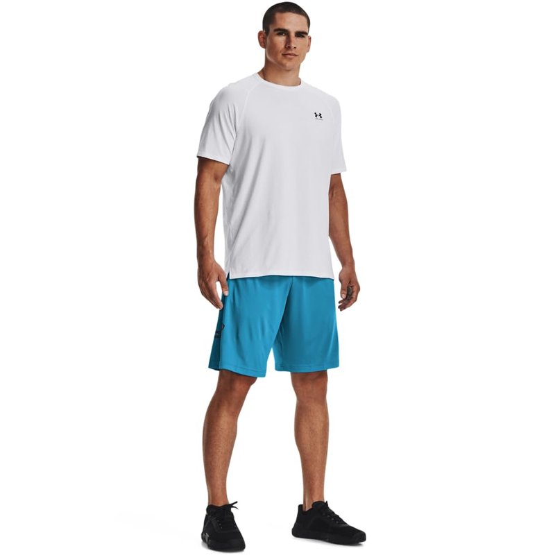 Under Armour Men's Tech Graphic 10" Shorts, (419) Capri / / Black, 3X-Large Tall