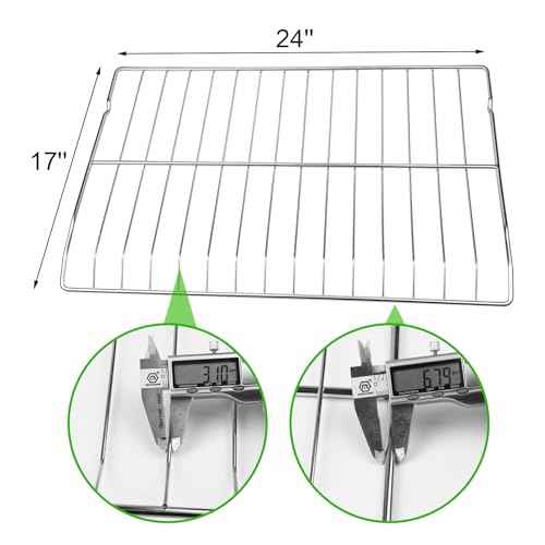 WB48T10063 Oven Rack, Stainless Steel Replacement Parts, Compatible With GE, General Electric,Hotpoint Oven AP4538468, PS2577619£¬24 x 17inchs, 2Packs