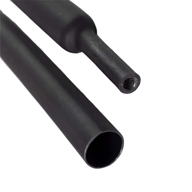 Kable Kontrol Heat Shrink Tubing 3/8 Inch 3:1 Dual Wall Adhesive Lined 4 Ft Long - Cable Sleeve for Automotive and Electrical Use – Waterproof Marine Heat Shrink Tube Wire Wrap, Black
