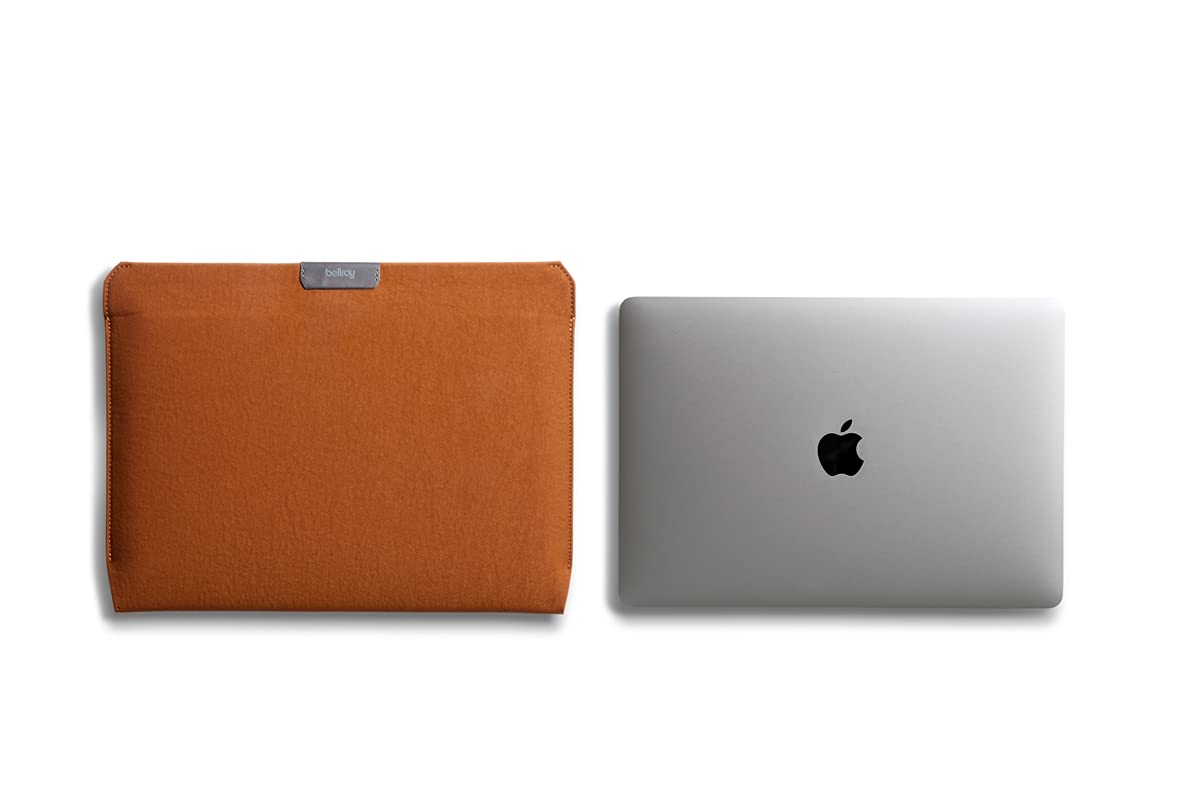 Bellroy Laptop Sleeve (Fits 16 Inch Laptop or MacBook, Slim Protective Case with Magnetic Closure) - Bronze