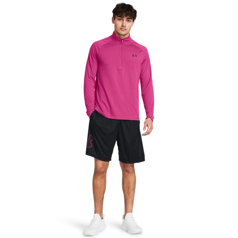 Under Armour Men's Tech Graphic 10" Shorts, (019) Black / / Astro Pink, 3X-Large Tall