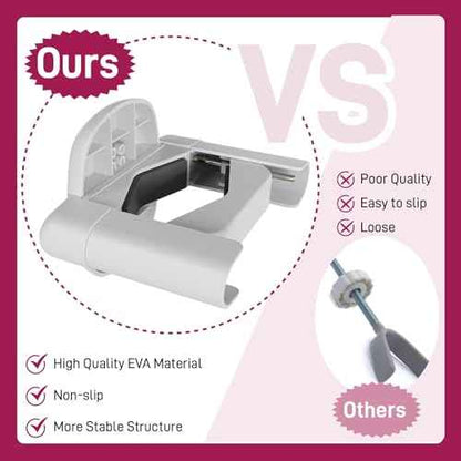¡¼Upgrade¡½ 2 Pcs Baby Gate Banister Adapter ? No?Drill Stair Railing Mount, Fits 2?3.5¡È Round/Square Posts, Compatible with Baby & Pet Safety Gates(White, Standard-W)