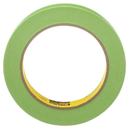 Scotch Brand Performance Masking Tape 233+, 46334, Flexible, Moisture Resistant, Green Color, 18 mm x 55 mm, Automotive Masking Tape