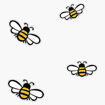 Bees Vinyl Sticker Waterproof Decal Laptop Wall Window Bumper Sticker 5"