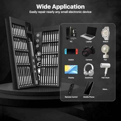 76in1 Mini Electric Screwdriver, [Super Durable] Magnetic Power Precision Screw driver Set, Rechargeable Tiny Cordless Repair Tool Kit, for Eyeglass, Watch, Computer, Ring Doorbell, PS5, More