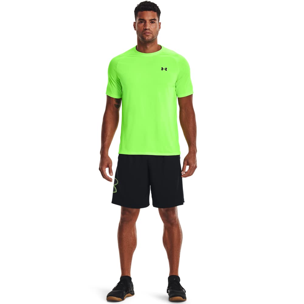 Under Armour Men's Tech 2.0 Short-Sleeve T-Shirt, Quirky Lime (752)/Black, Large