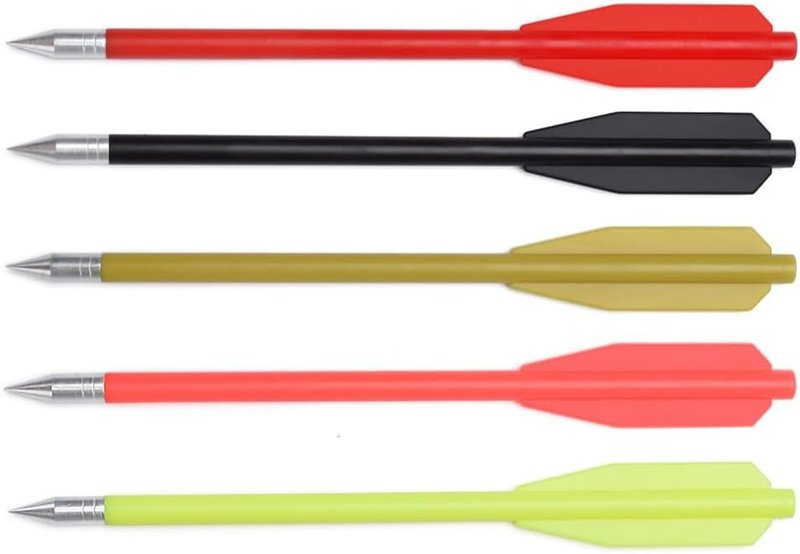 Mini Archery Crossbow Bolts Set - 60PCS 6.25 Inch Durable Arrows with Sharp Metal Tip | Ideal for Target Practice & Small Game Hunting