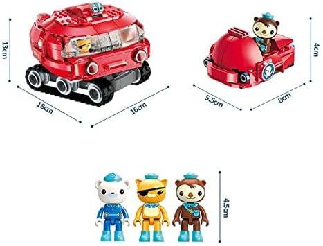 Building Block Ocean Adventure Octonauts GUP-X Launch and Rescue Vehicle &amp Barnacles Shellington Kwazii 395pcs Building Brick Set-No Package Box