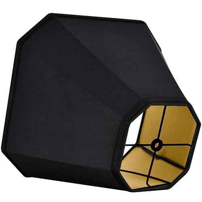 GO&SO Bell Lamp Shades Set of 2 Black Scalloped Lamp Shade, Replacement Lamp Shade For Floor & Table Lamp Shade, 6.5"Top x 13"Bottom x 11.2"Slant Height x 10.5''Vertical Height(Spider), Easy Assembly