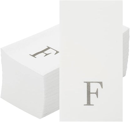 Luxenap 15.8 X 7.9 Inch Linen-Feel Guest Towels, 2000 Lettered Hand Towels