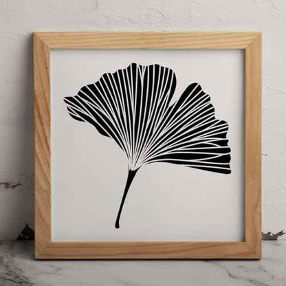 MAGJUCHE Ginkgo Leaf Stencil 12 Inches, Reusable Biloba Stencil for Painting DIY Crafts Decor