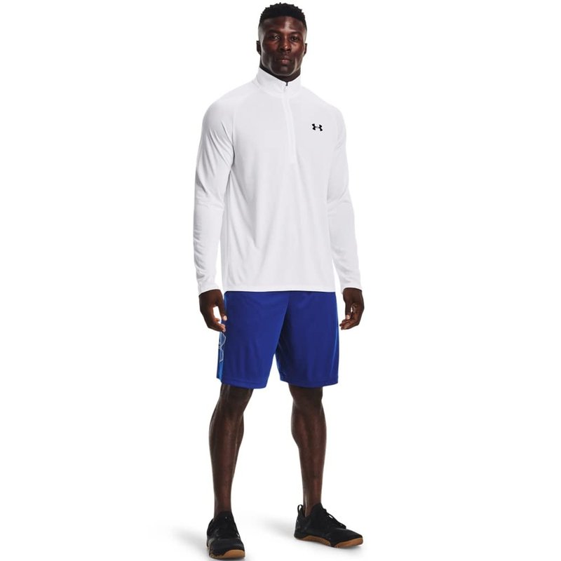 Under Armour Men's Tech Graphic 10" Shorts, Royal (402)/Mod Gray, Large