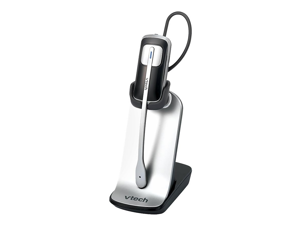VTech IS6200 DECT 6.0 Accessory Cordless Headset (Silver/Black) – Hands-Free Expansion for Compatible AT&T Cordless Phones