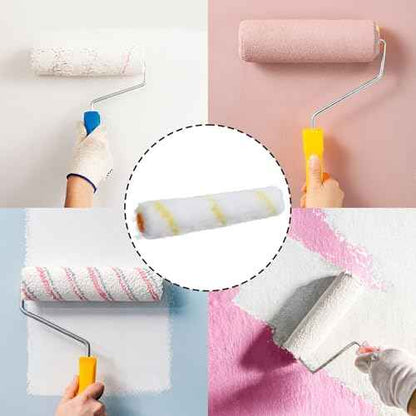 10PCS 6 Inch Paint Roller Covers, Microfiber Paint Roller for Painting, Walls, Ceilings, Clean Stains