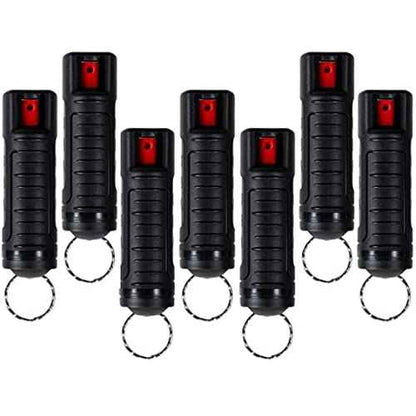 Police Magnum Bulk Pepper Spray Keychain Self Defense- Tactical Maximum Strength- Belt Clip Safety Key Chains for Women & Men- Made in The USA