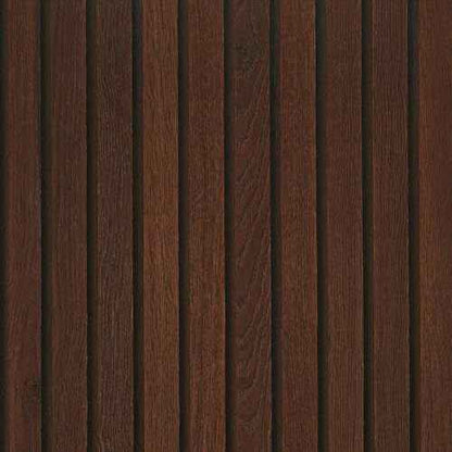FunStick Brown Slats Wood Wallpaper Peel and Stick Removable Walnut Wood Contact Paper for Cabinets Peel and Stick Wood Slat Wall Panel Wallpaper for Bedroom Bathroom Accent Wall Waterproof 15.8"x80"