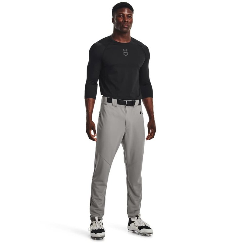Under Armour Men's Utility Baseball Straight Leg Pant Pipe 22, (080) Baseball Gray/Black/Black, XX-Large
