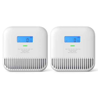 X-Sense Carbon Monoxide Detector, Portable Carbon Monoxide Detector for Travel, Built-in 10-Year Battery Powered, Model XC0K-SN, 2-Pack