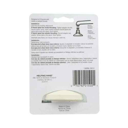 Helping Hand 1500 Flexible Spray Faucet Supplies, Wjite