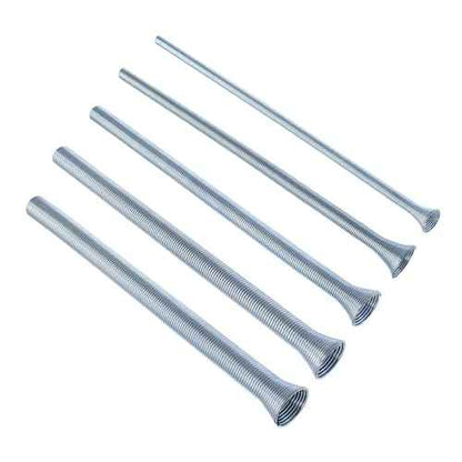 5 Pcs Spring Tube Benders Set, Tube Bender Kit 1/4'', 3/8'', 1/2'', 5/8'', 5/16'' for Copper Aluminum Thin Wall Steel Tubing, 8.27" / 210mm Length