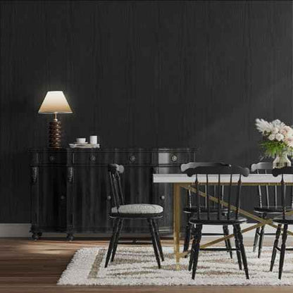 Abyssaly Black Wood Peel and Stick Paper 35.6 in X 118 in Decorative Self-Adhesive Contact Paper Film for Furniture Easy to Clean Thickening Upgrade Increase Stomata and Reduces Bubble Generation