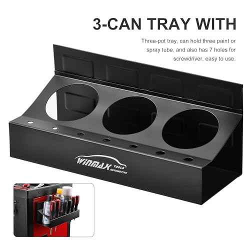 4pc Magnetic Toolbox Tray Set Tool Box Cabinet Side Shelf Storage Van Workshop