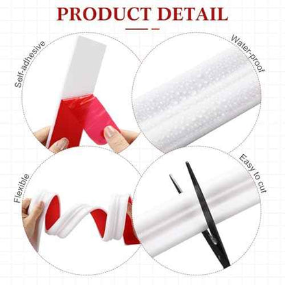 32.8ft Peel and Stick Molding Chair Rail Panel Flexible Wall Molding Trim Self Adhesive Panel Moulding for DIY Home Wall Protection Cabinet Border Mirror Frame(1.6 Inch X 32.8 ft,White)