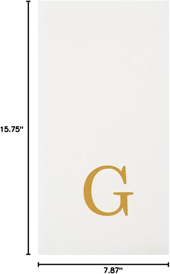 Luxenap 15.8 X 7.9 Inch Linen-Feel Guest Towels, 2000 Lettered Hand Towels