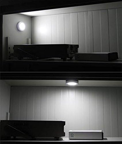 3 Pcs Motion Sensor Light Indoor, Searik Magnetic LED Night Light Battery Powered Step Lights Stair Closet Light Under Cabinet Lighting Stick On Anywhere Lamp for Home Kitchen Hallway Cabinet Bathroom