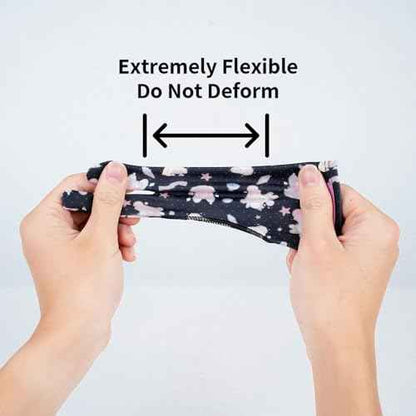 Artist Drawing Glove, Two-Finger Digital Art Glove for Drawing Tablet/Pen Display/Monitor Cute Rabbit Print Universal for Right and Left Hand, M Blackpink Color