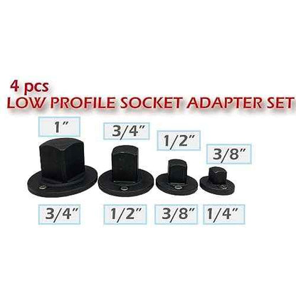 WAY win 4 piece Insert low-profile Impact Socket Adapter Set