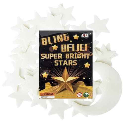 Glow in The Dark Stars for Ceiling,45Stars & 1Moon,Glow in The Dark Stars,Luminous Star and Moon Wall Stickers,Star Stickers for Bedroom Decor, Birthday Gifts£¨Green£©