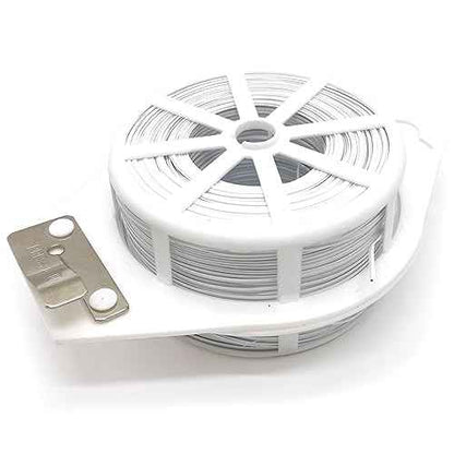 656ft (200m) Twist Ties, Garden Plant Ties with Cutter, Reusable Multifunctional Plant Ties, Fixing Vines Plant Support for Gardening Home Office(White)